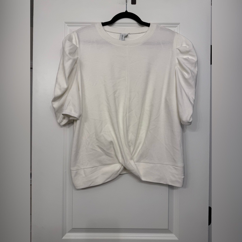 Grace + Karma Puff Sleeve shirt Size XL